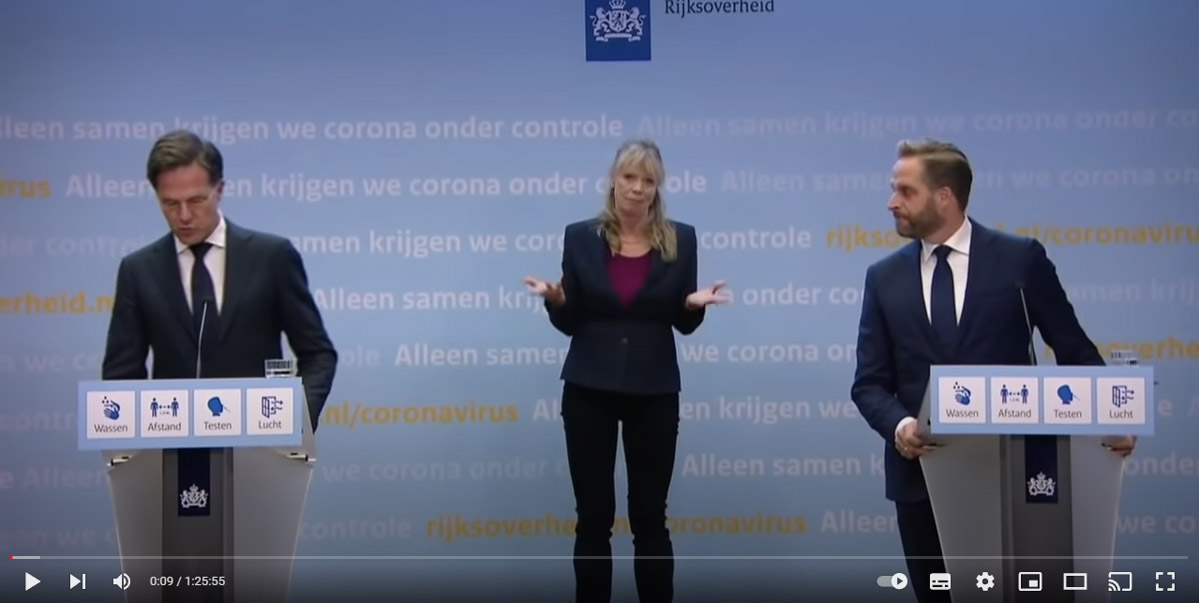 2 november 2021: integrale persconferentie van premier Rutte en minister De Jonge
