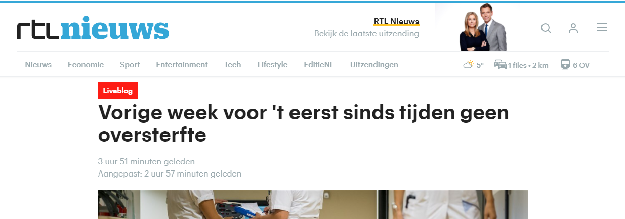 Liveblog rtlnieuws oversterfte week 52 2021